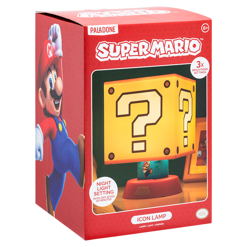 Lámpara Super Mario Bloque de Signo Interrogación Luz de Noche Original - Fan Army