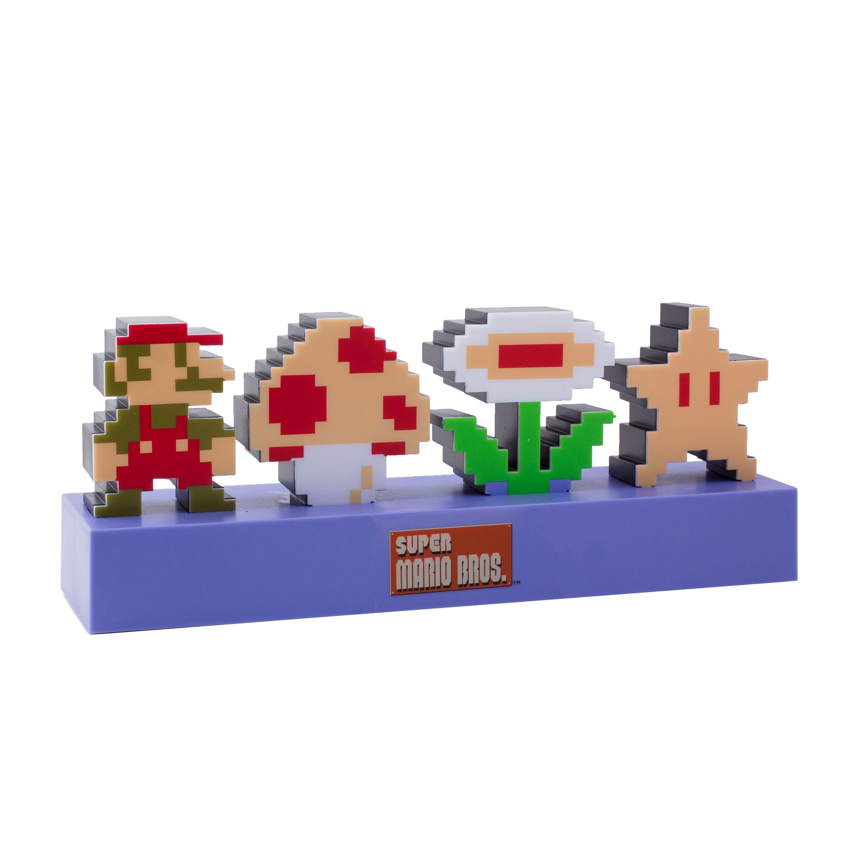 Lámpara Super Mario Pixeles Icons Luz de Noche Original - Fan Army