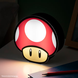 Lámpara Super Mario de Hongo Rojo Nintendo Original