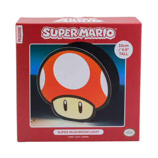 Lámpara Super Mario de Hongo Rojo Nintendo Original