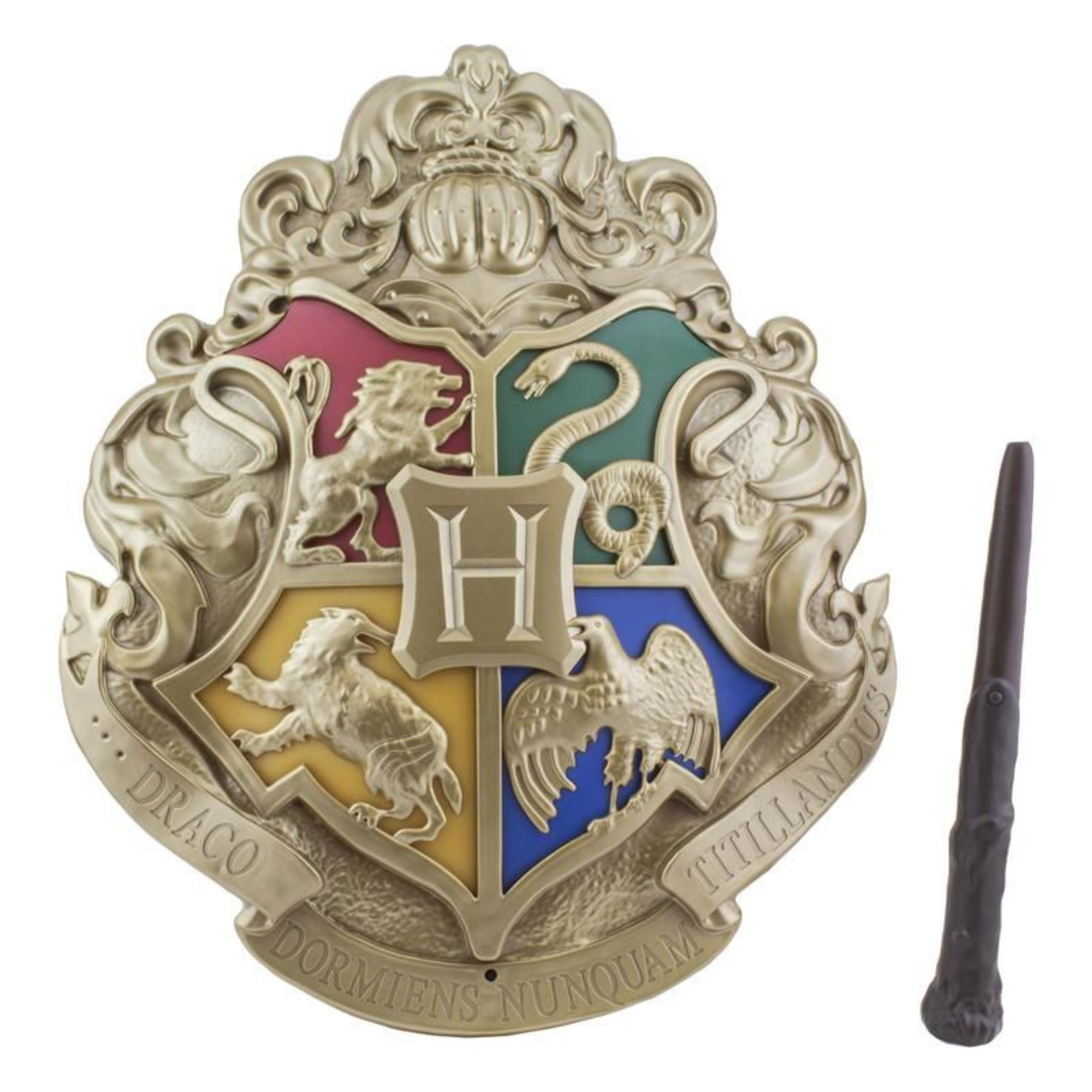 Lámpara Escudo Hogwarts Harry Potter Control Remoto Varita