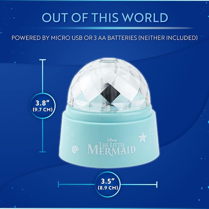 Lampara de Proyección La Sirenita Disney Luz de Noche Original - Fan Army