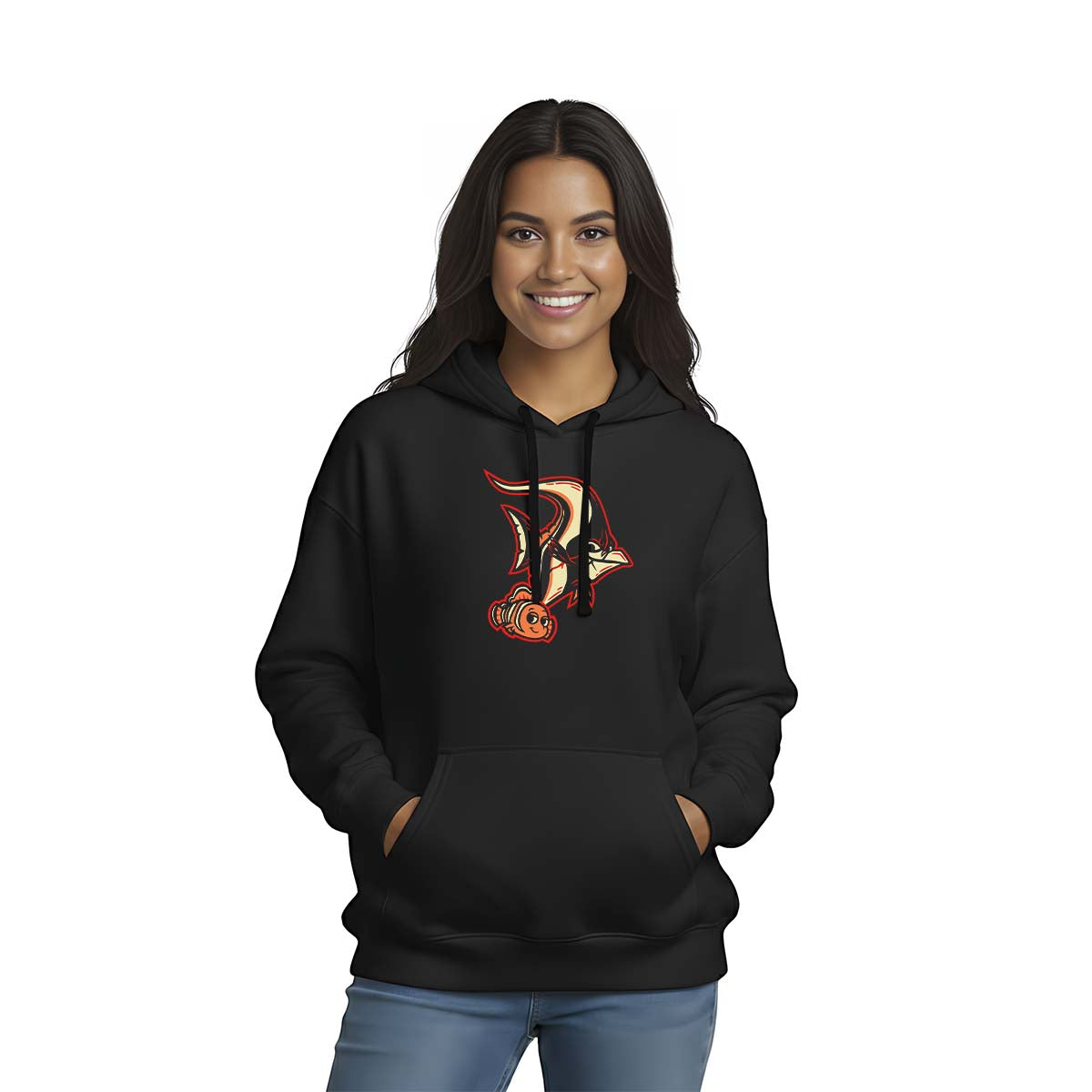 Hoodie Pixar Core Hombre Mujer Negro Disney Pixar Original Nemo - Fan Army
