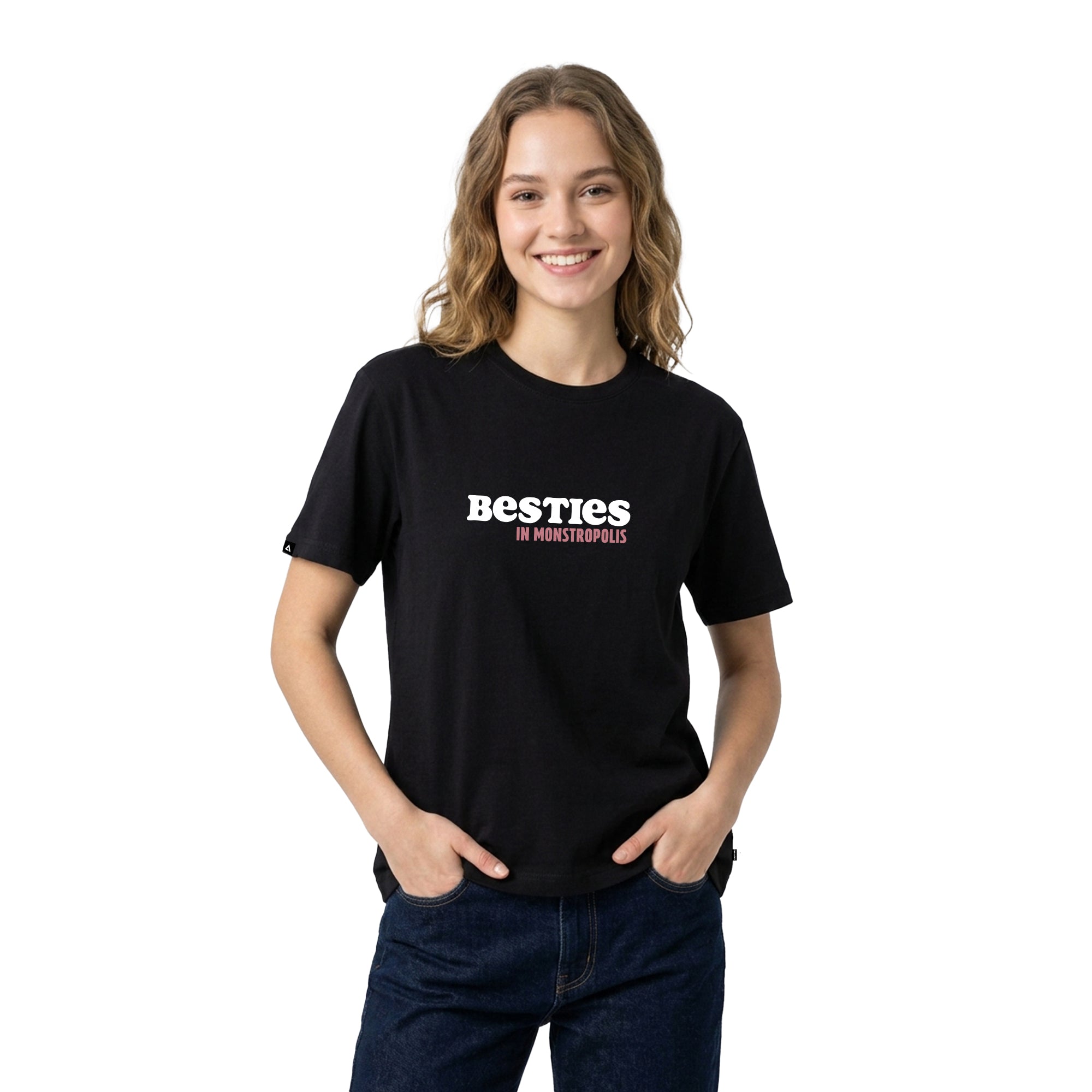 Playera Pixar Core Hombre Mujer Negro Disney Pixar Original Besties