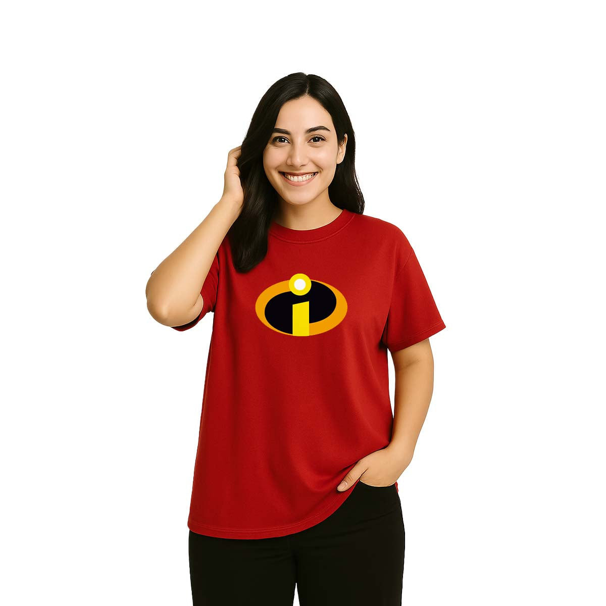 Playera Pixar Core Hombre Mujer Rojo Disney Pixar Original Los Increíbles - Fan Army