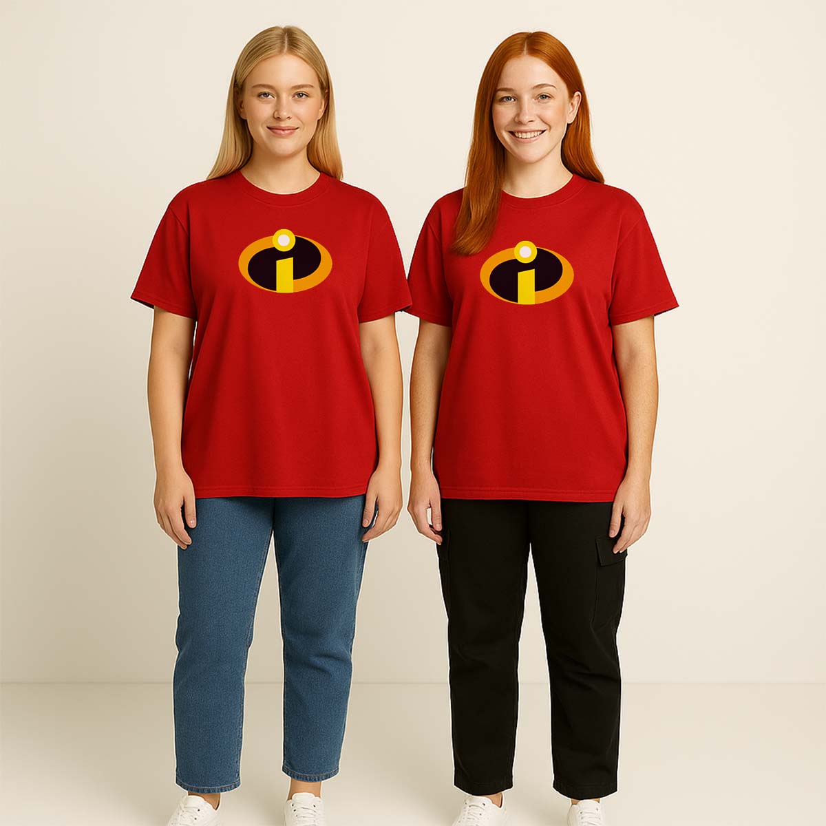 Playera Pixar Core Hombre Mujer Rojo Disney Pixar Original Los Increíbles - Fan Army