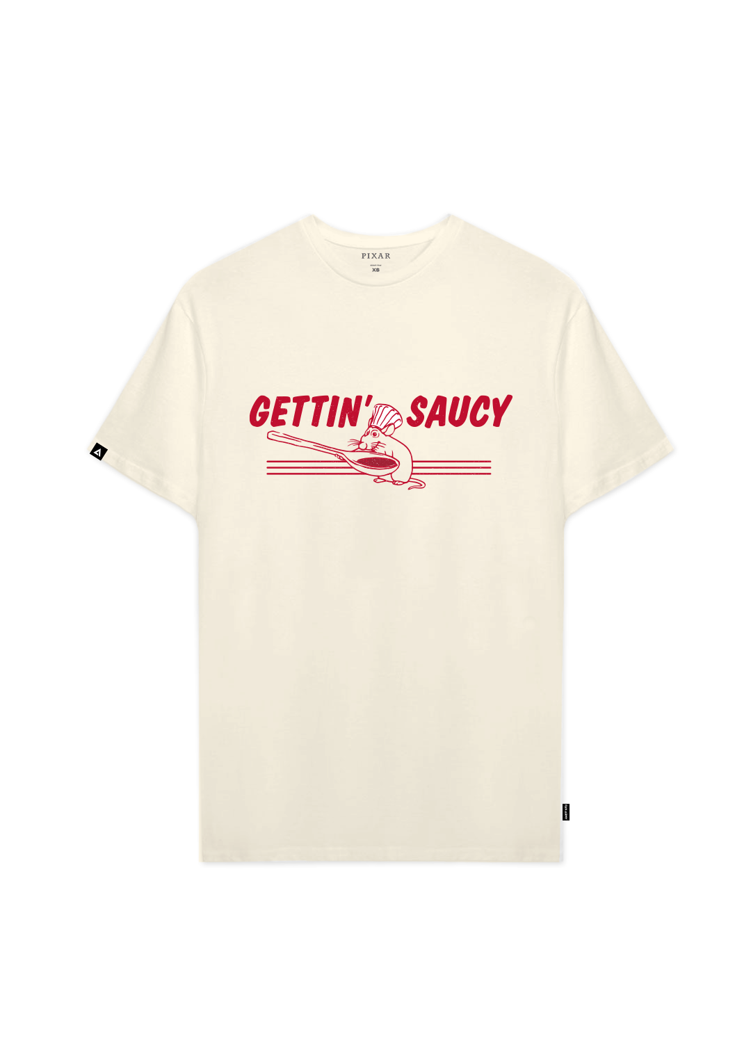 Playera Pixar Core Hombre Mujer Arena Disney Pixar Original Getting Saucy