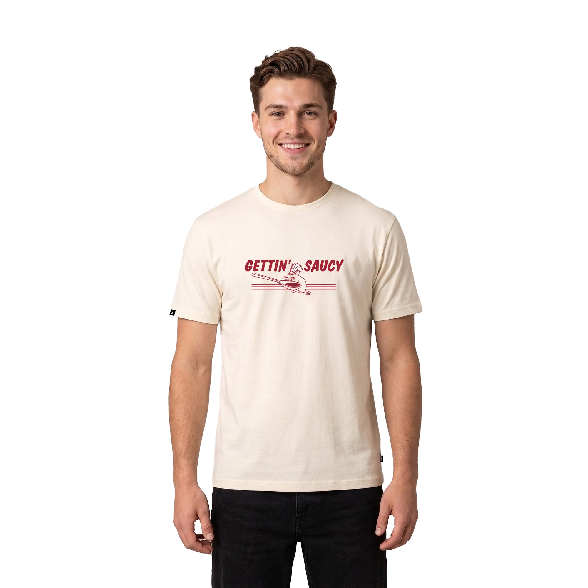 Playera Pixar Core Hombre Mujer Arena Disney Pixar Original Getting Saucy