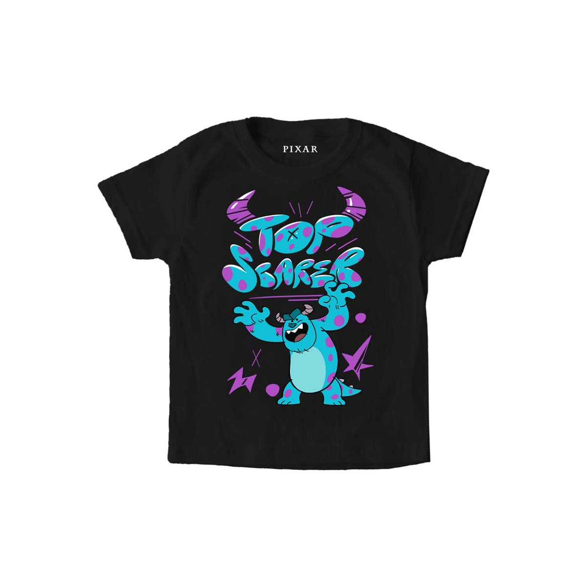 Playera Niño Pixar Core Niño Niña Negro Disney Pixar Original Sully Monsters Inc. - Fan Army