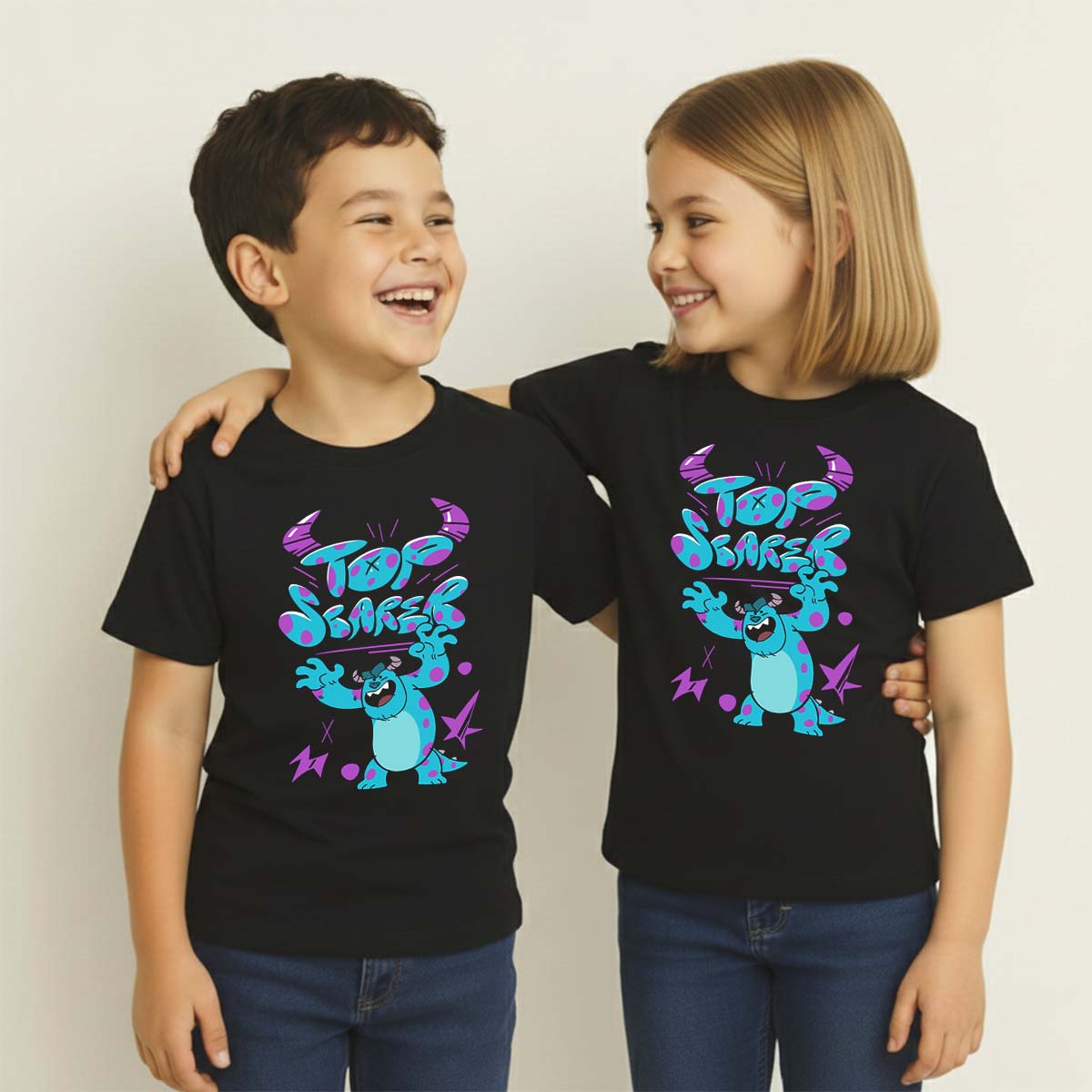 Playera Niño Pixar Core Niño Niña Negro Disney Pixar Original Sully Monsters Inc. - Fan Army