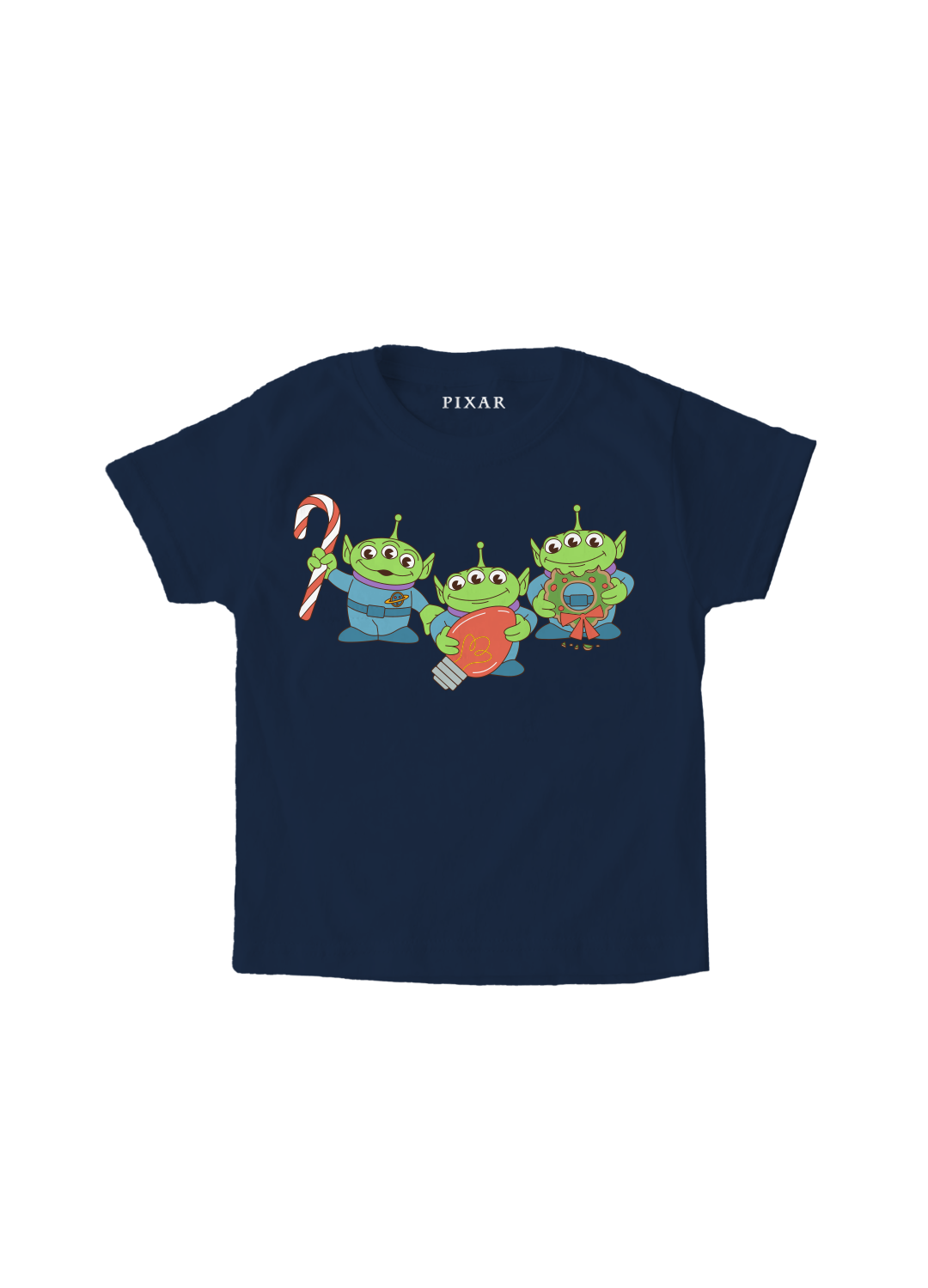 Playera Niño Pixar Core Navidad Niño Niña Azul Marino Disney Pixar Original Marcianitos Toy Story - Fan Army