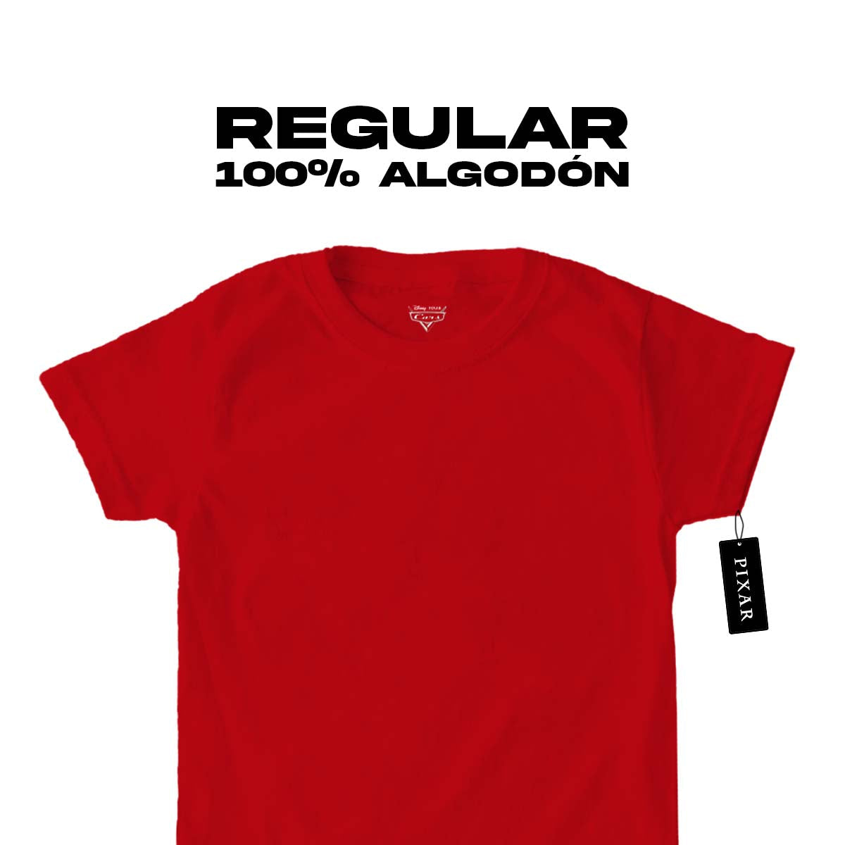 Playera Niño Pixar Core Niño Niña Rojo Disney Pixar Original Rayo McQueen Cars - Fan Army