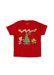 Playera Niño Pixar Core Navidad Niño Niña Rojo Disney Pixar Original UP Holly Jolly Hijinks - Fan Army