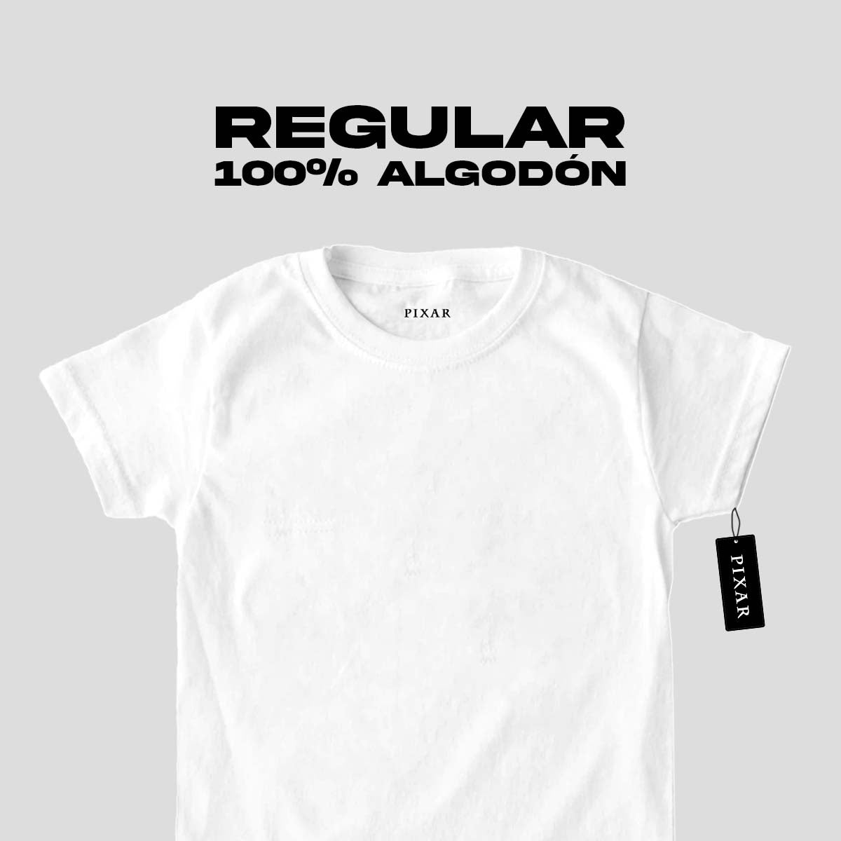 Playera Niño Pixar Core Niño Niña Blanco Disney Pixar Original Mike Monsters Inc. - Fan Army