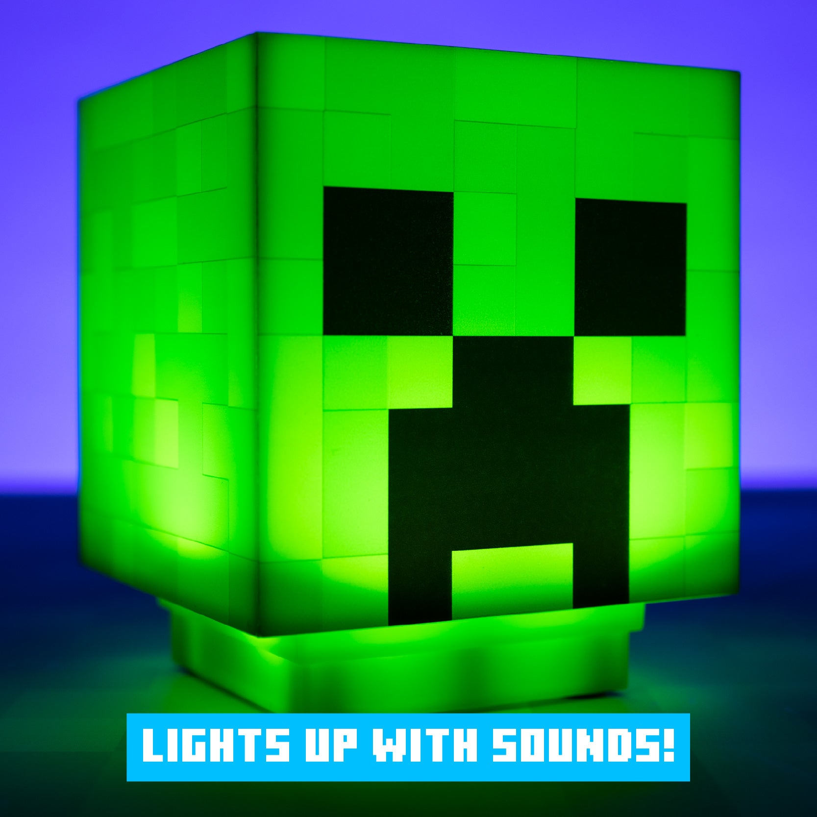 Lámpara Minecraft Creeper con Sonido Luz de Noche Original - Fan Army