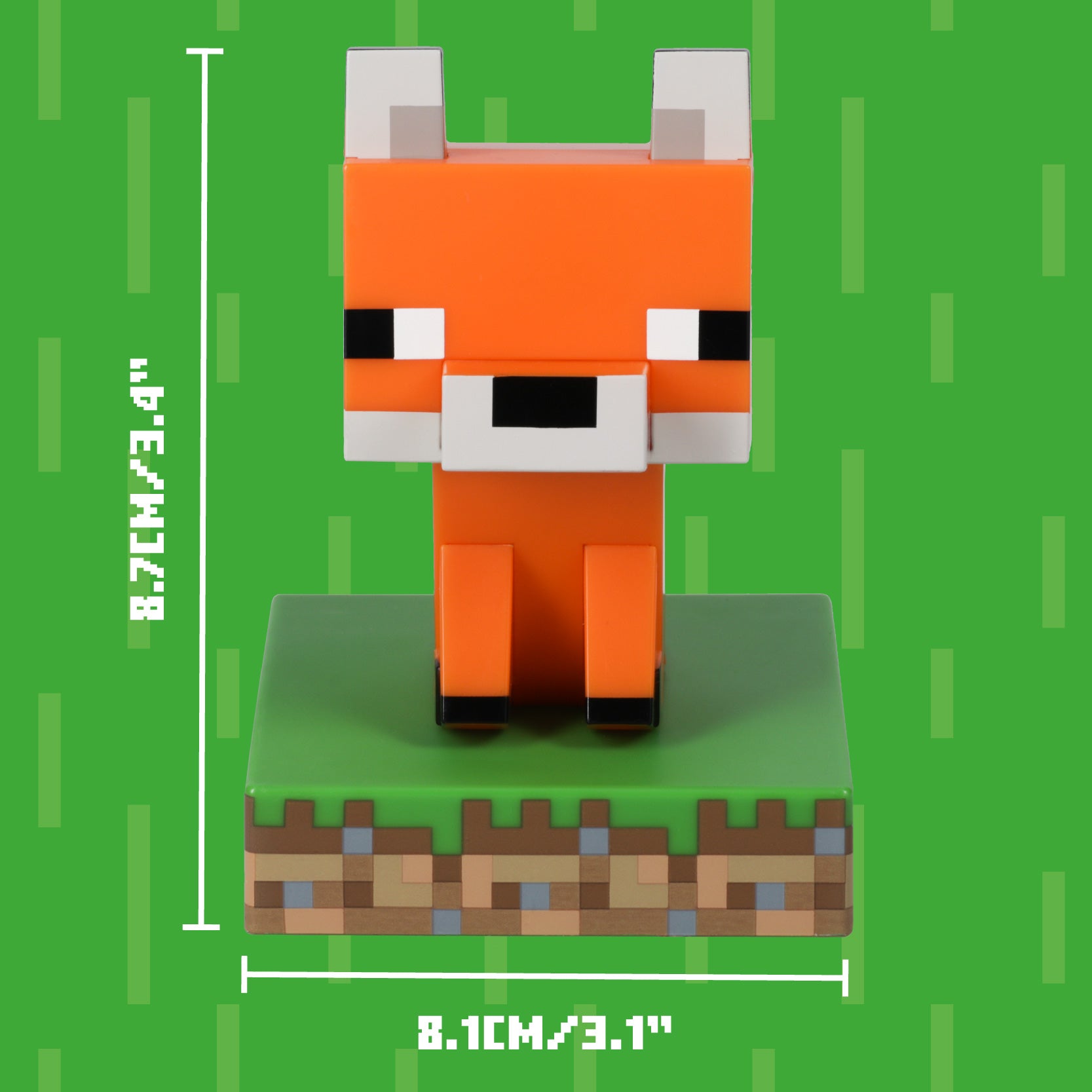 Lámpara Minecraft Icon Zorro Luz de Noche Original - Fan Army