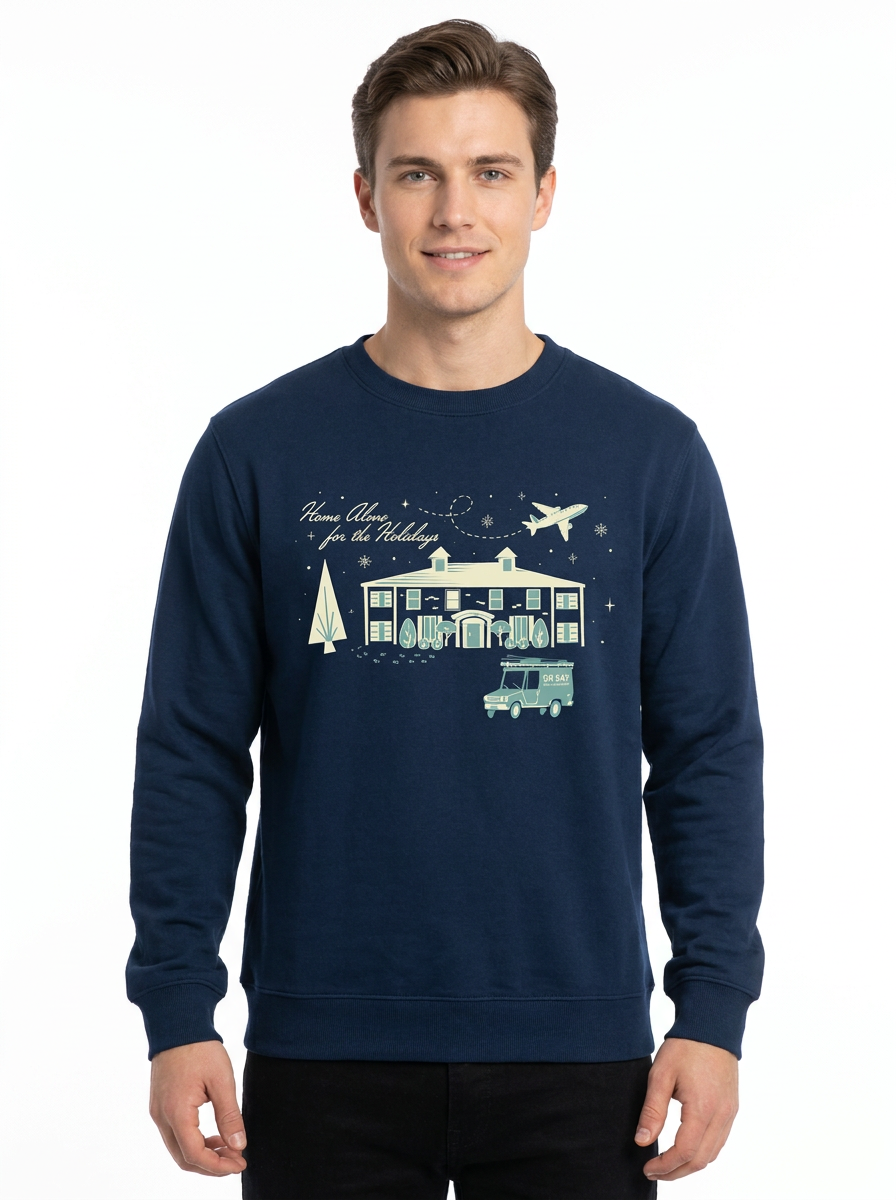 Sudadera Home Alone Hombre Mujer Azul Marino Disney Original Home Alone Holidays - Fan Army