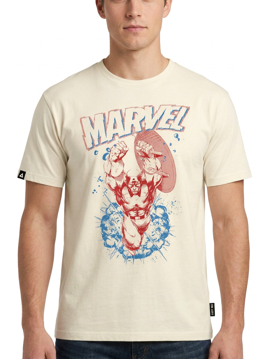 Playera MARVEL Hombre Mujer Arena Disney Original Flying Cap