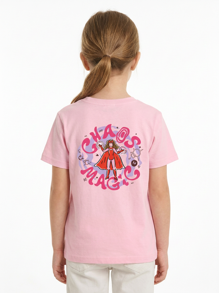 Playera Niño MARVEL Niño Niña Rosa Disney Original Chaos Magic