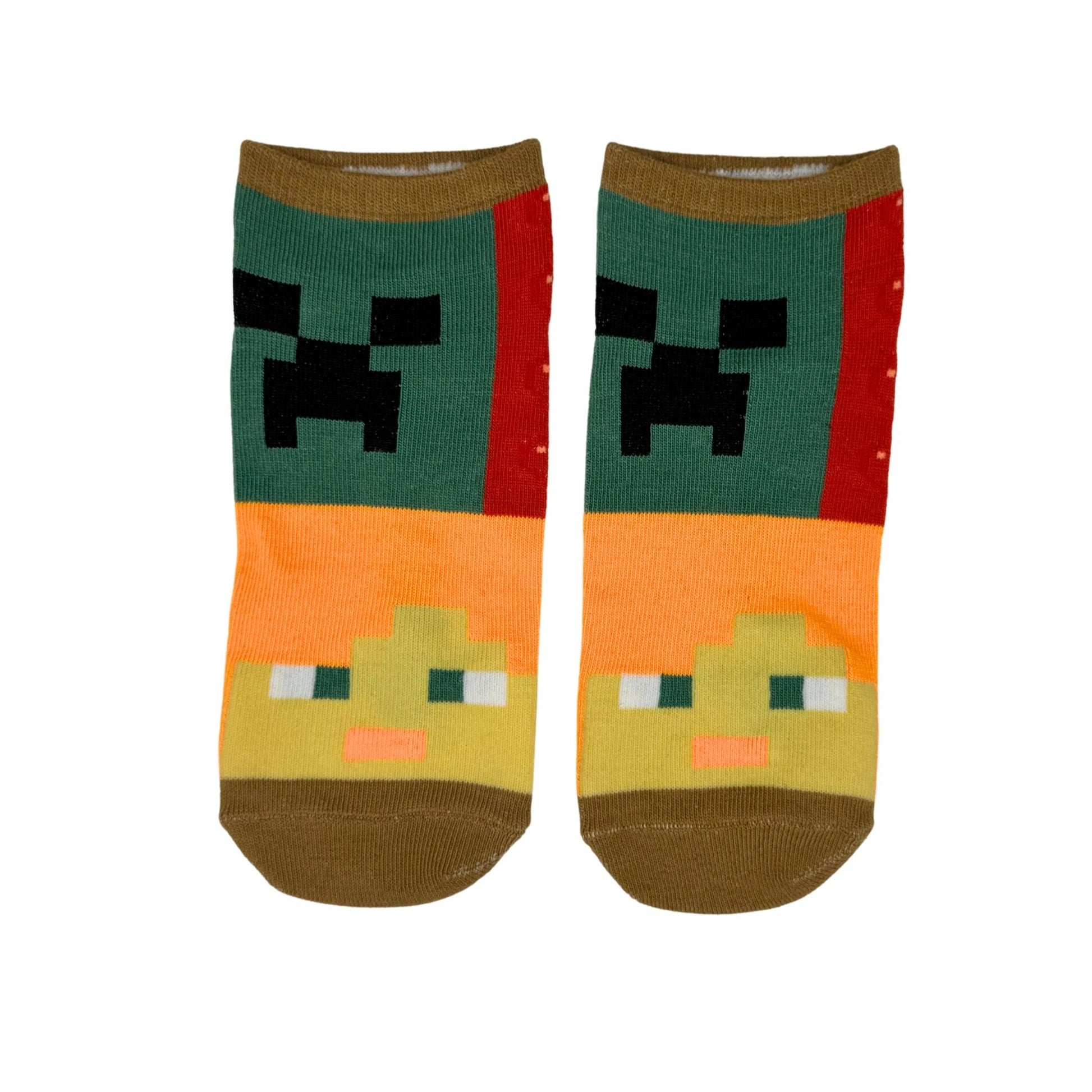 Calcetas Minecraft Personajes 7 Pares Unisex Para Niños - Fan Army
