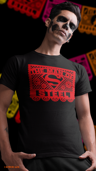 Playera Justice League Papel Picado The Man of Steel