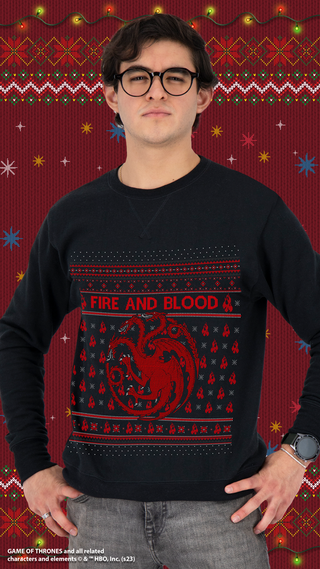 Ugly Sweater Fire and Blood