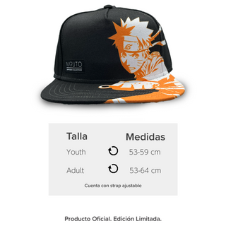 Gorra Plana Naruto Ajustable Clan Uchiha