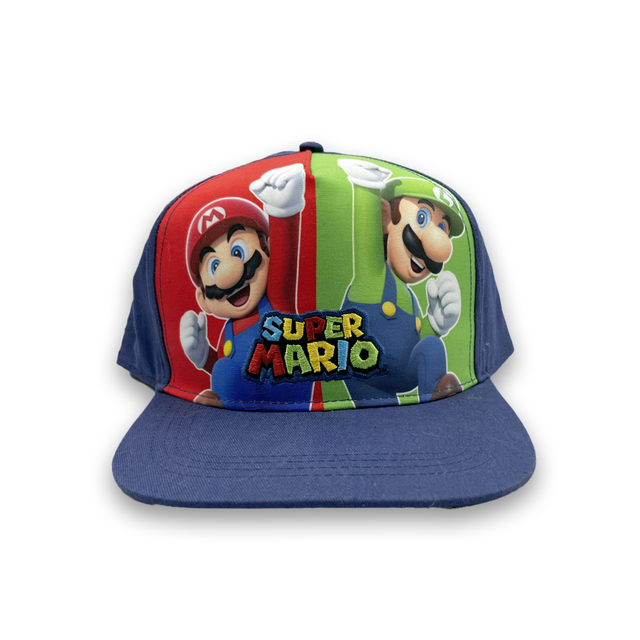 Bioworld Gorra para niños Mario y Luigi - Visera Plana, Diseño Colorido, Licencia Oficial Nintendo - Fan Army