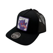 Gorra Pokémon Gengar Adulto Negra Tipo Trucker Ajustable