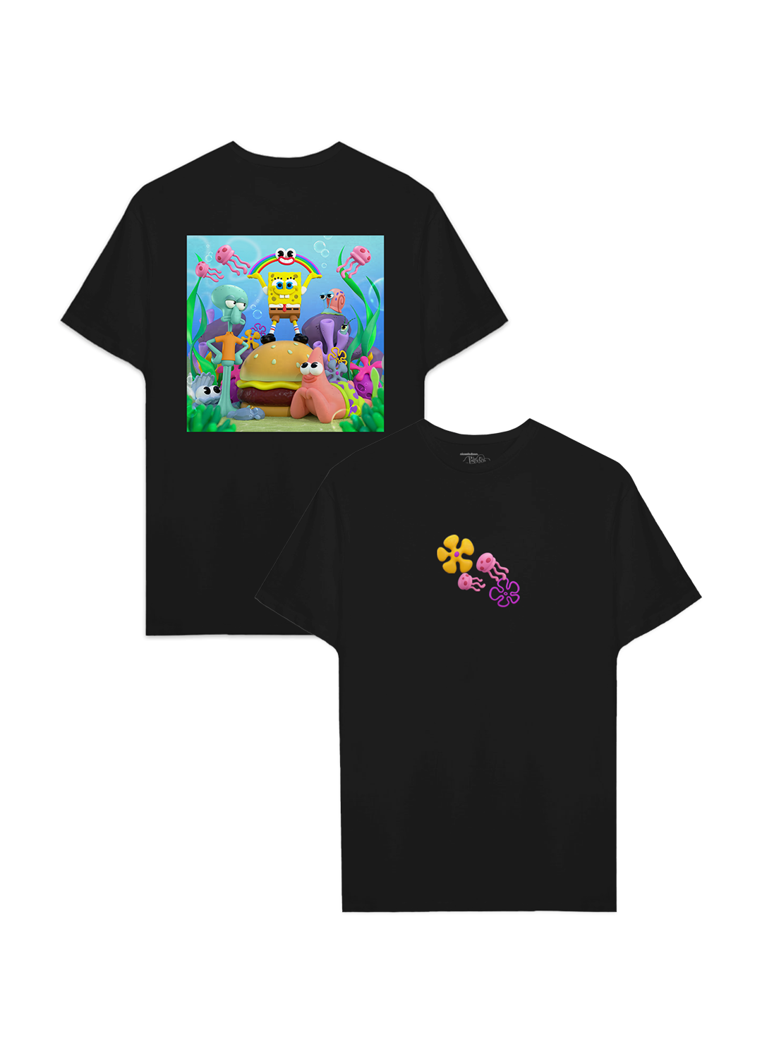 Playera Bob Esponja Hombre Mujer Negro by Grand Chamaco - Fan Army