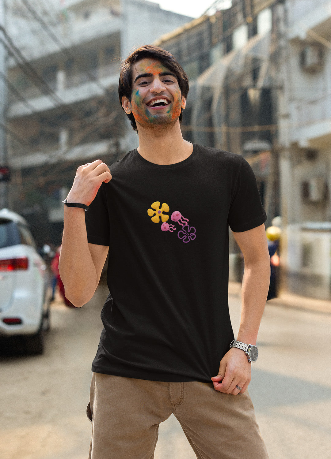 Playera Bob Esponja Hombre Mujer Negro by Grand Chamaco - Fan Army