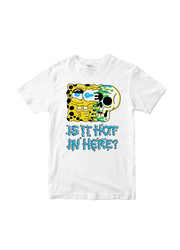 Playera Bob Esponja Hombre Mujer Blanca Is It Hot - Fan Army