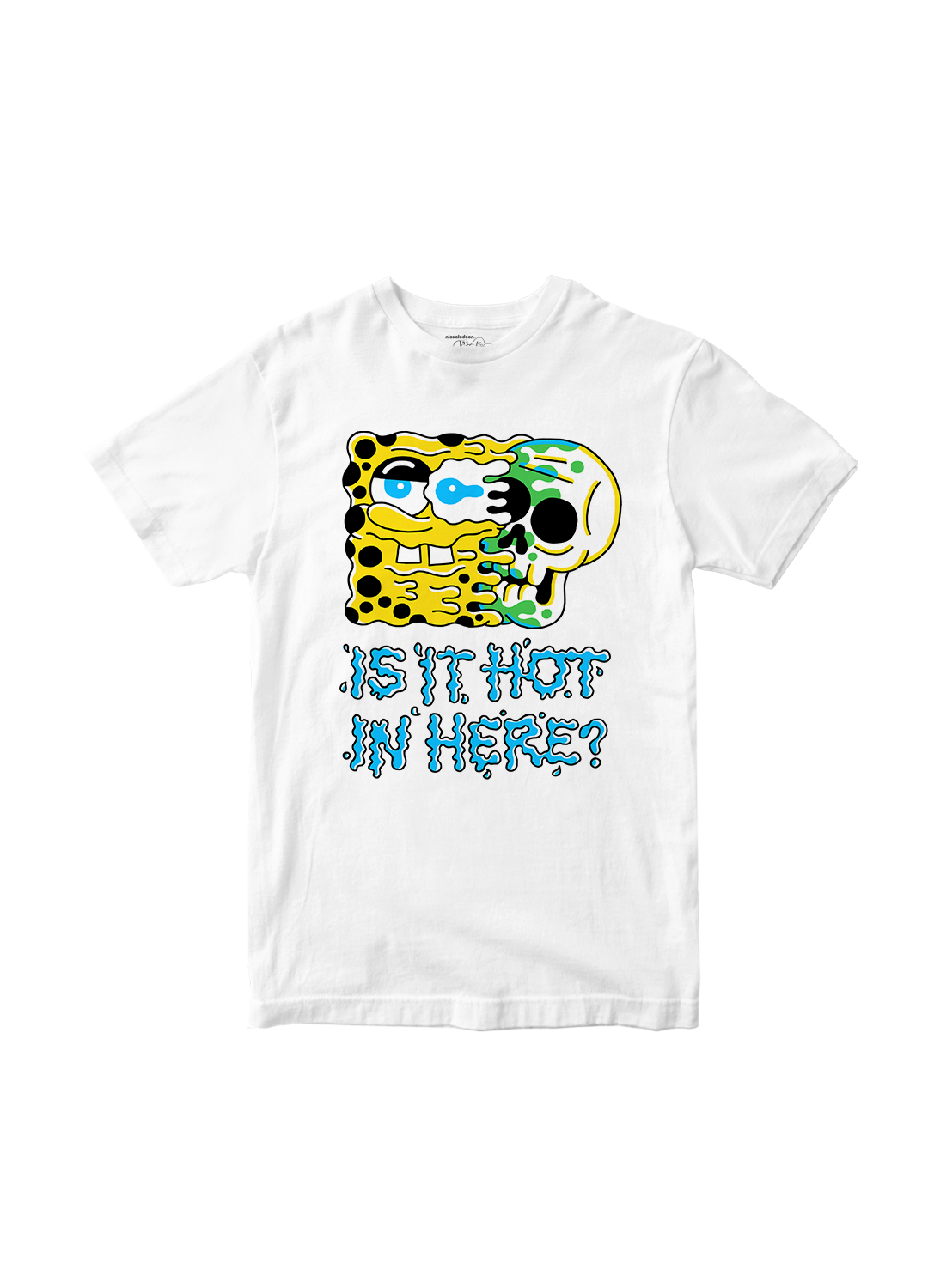 Playera Bob Esponja Hombre Mujer Blanca Is It Hot - Fan Army