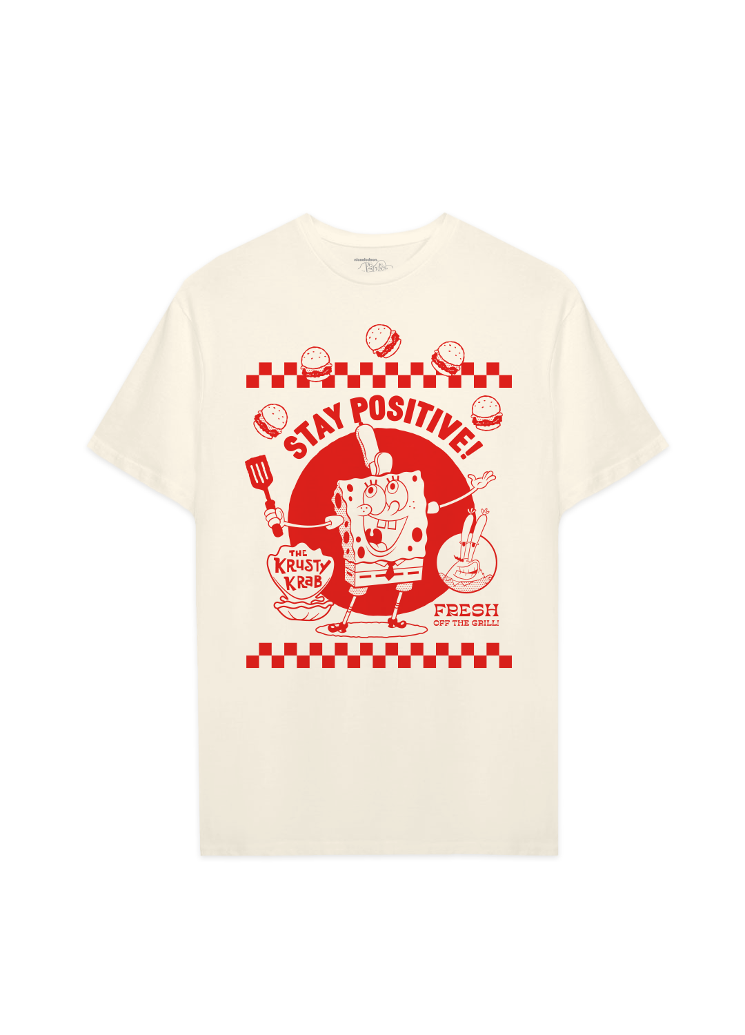 Playera Bob Esponja Hombre Mujer Arena Stay Positive - Fan Army