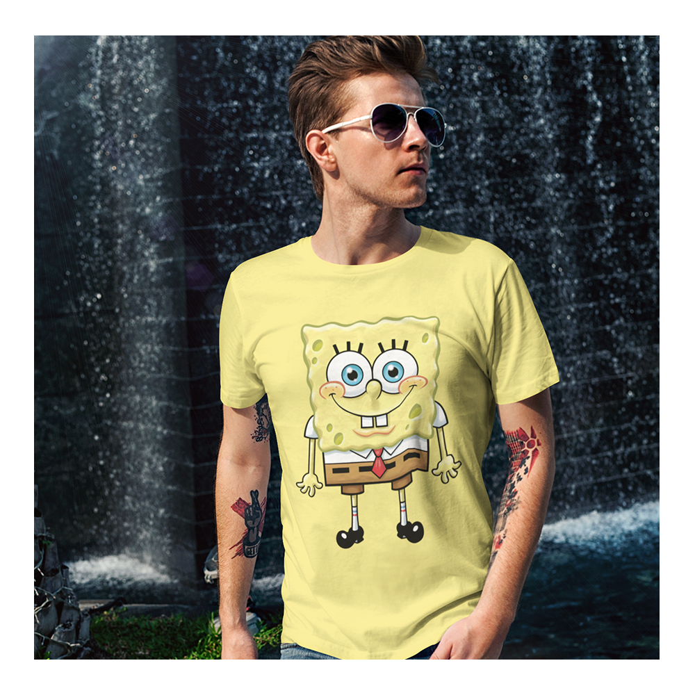 Playera Bob Esponja Hombre Mujer Amarillo BOB - Fan Army