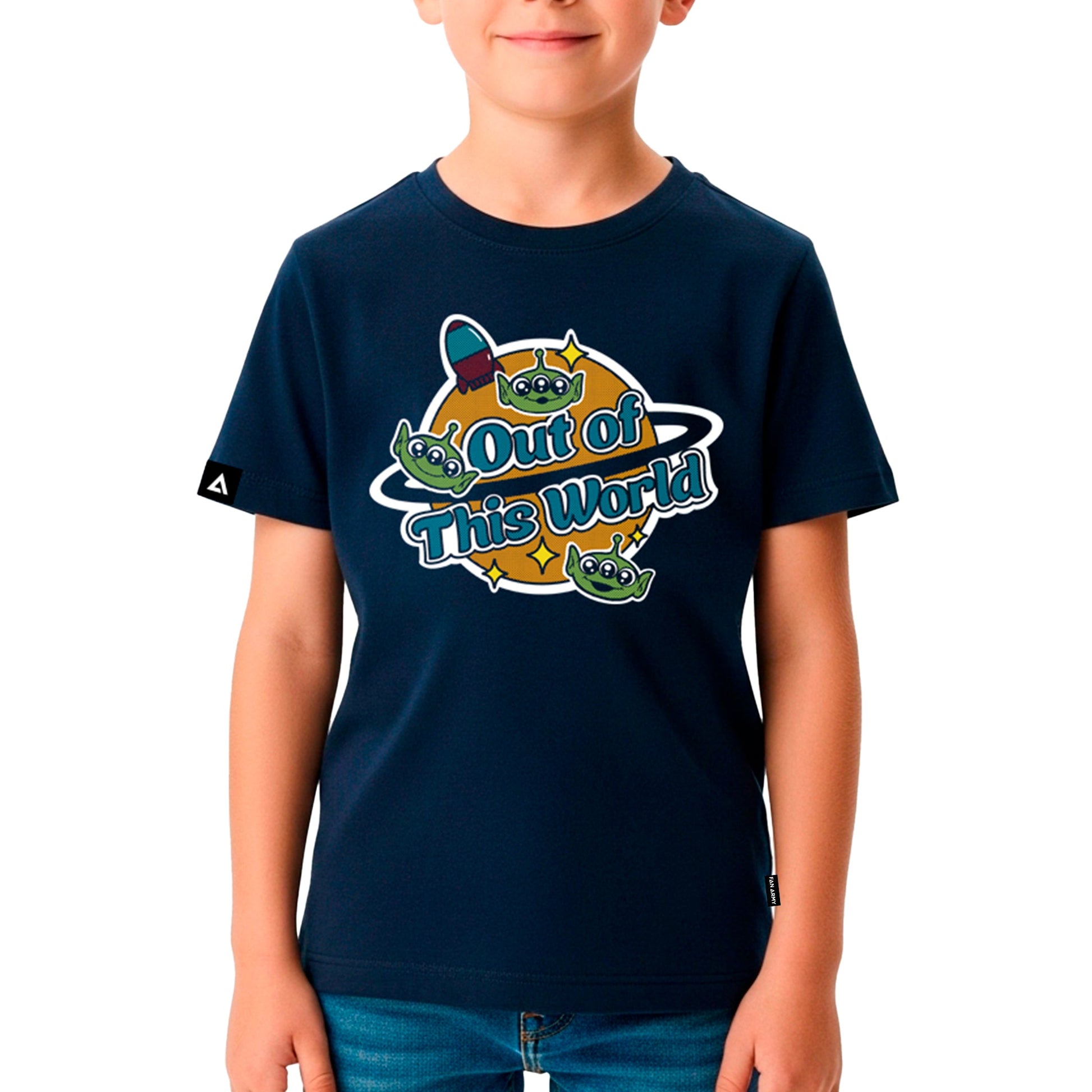 Playera Niño Pixar Core Niño Niña Azul Marino Disney Pixar Original Marcianitos Toy Story - Fan Army