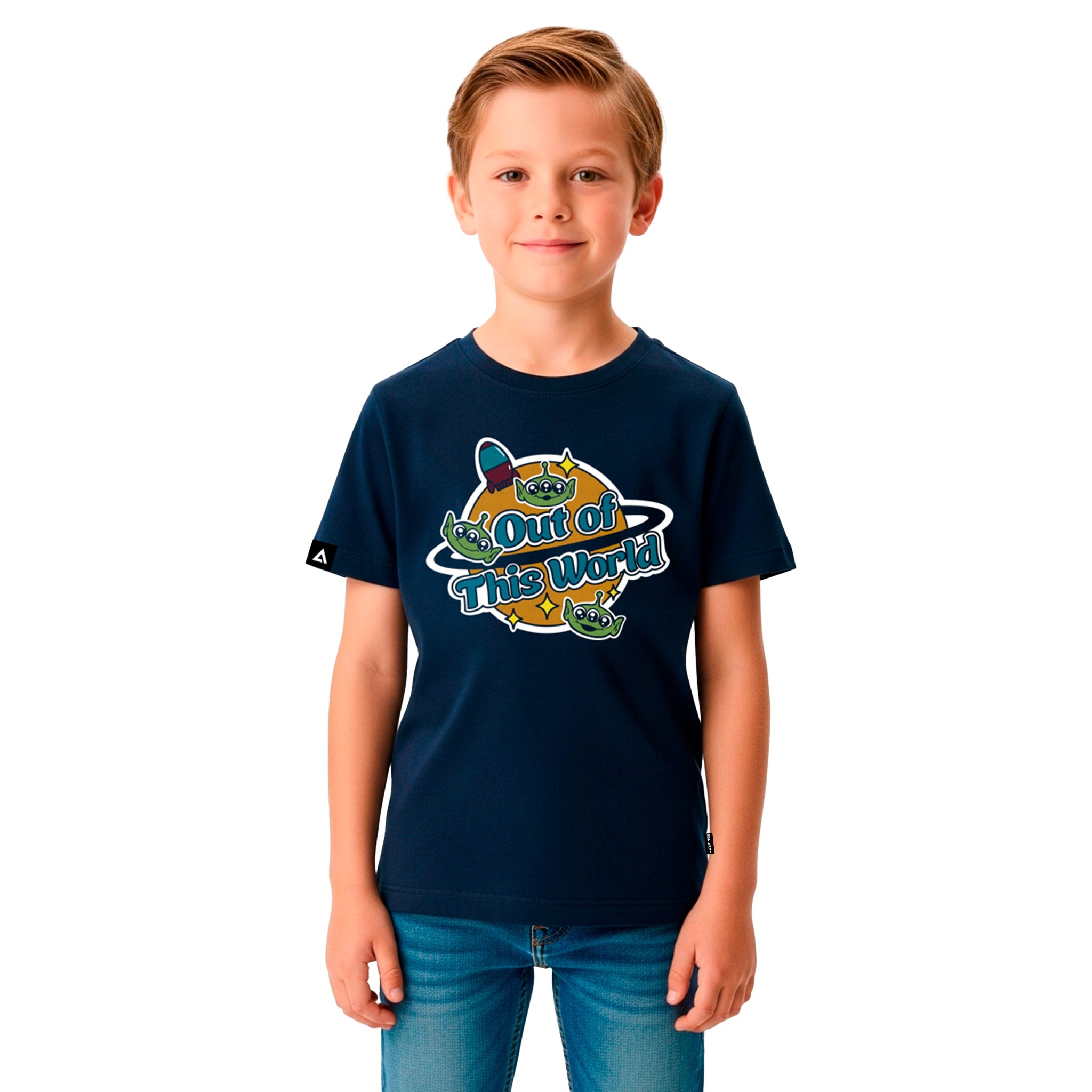 Playera Niño Pixar Core Niño Niña Azul Marino Disney Pixar Original Marcianitos Toy Story - Fan Army