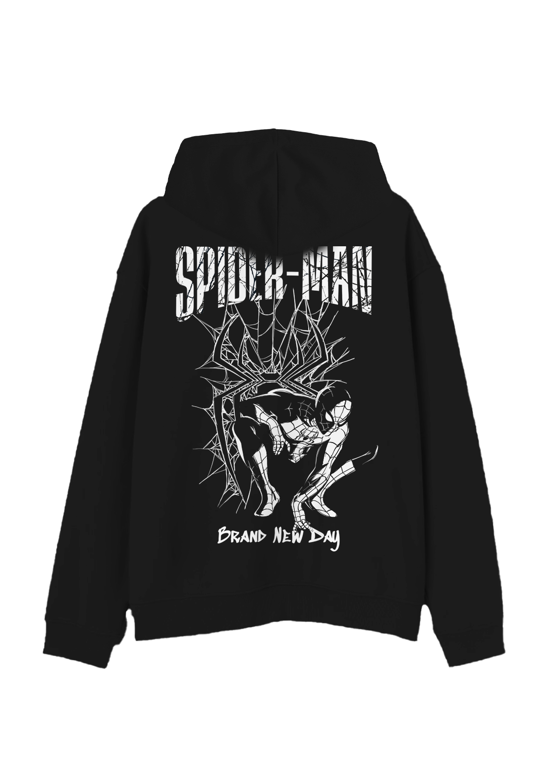 Hoodie Spider-Man Hombre Mujer Negro Disney MARVEL Original Logo - Fan Army