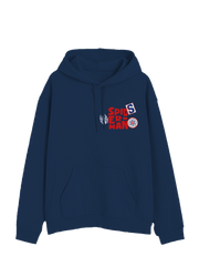Hoodie Spider-Man Hombre Mujer Azul Marino Disney MARVEL Original 1962