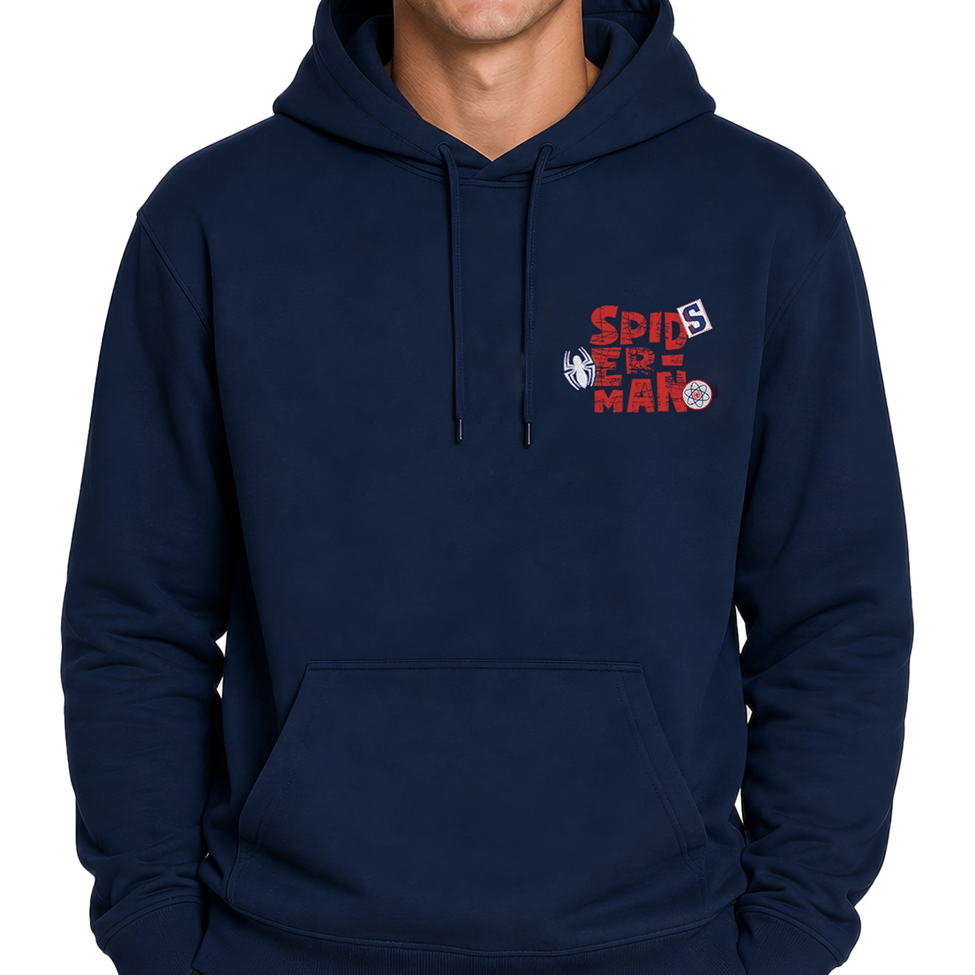 Hoodie Spider-Man Hombre Mujer Azul Marino Disney MARVEL Original 1962