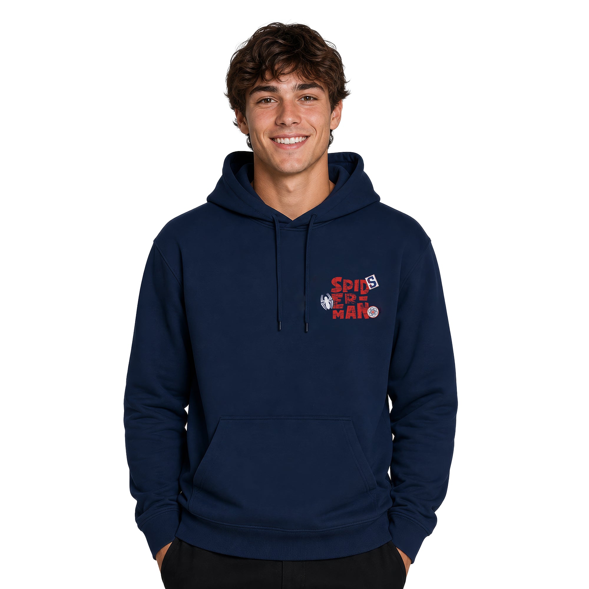 Hoodie Spider-Man Hombre Mujer Azul Marino Disney MARVEL Original 1962
