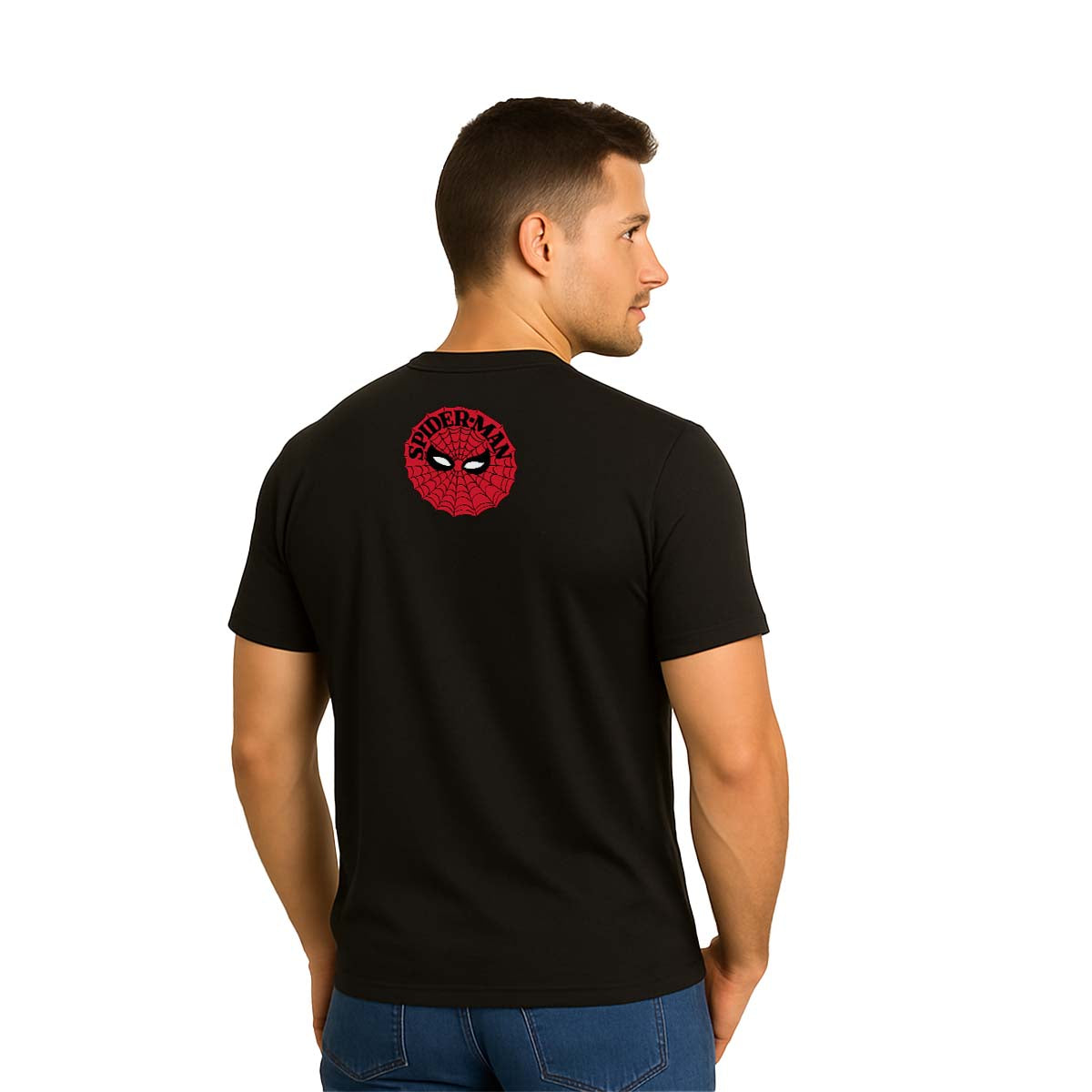 Playera Spider-Man Hombre Mujer Negro Disney Original Amazing Spdier-Man - Fan Army