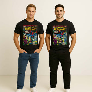 Playera Spider-Man Hombre Mujer Negro Disney Original Amazing Spdier-Man