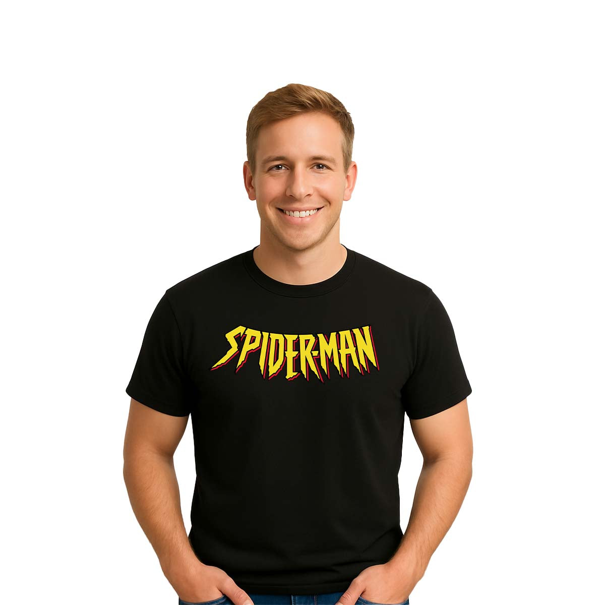 Playera Spider-Man Hombre Mujer Negro Disney Original Protector of NYC - Fan Army
