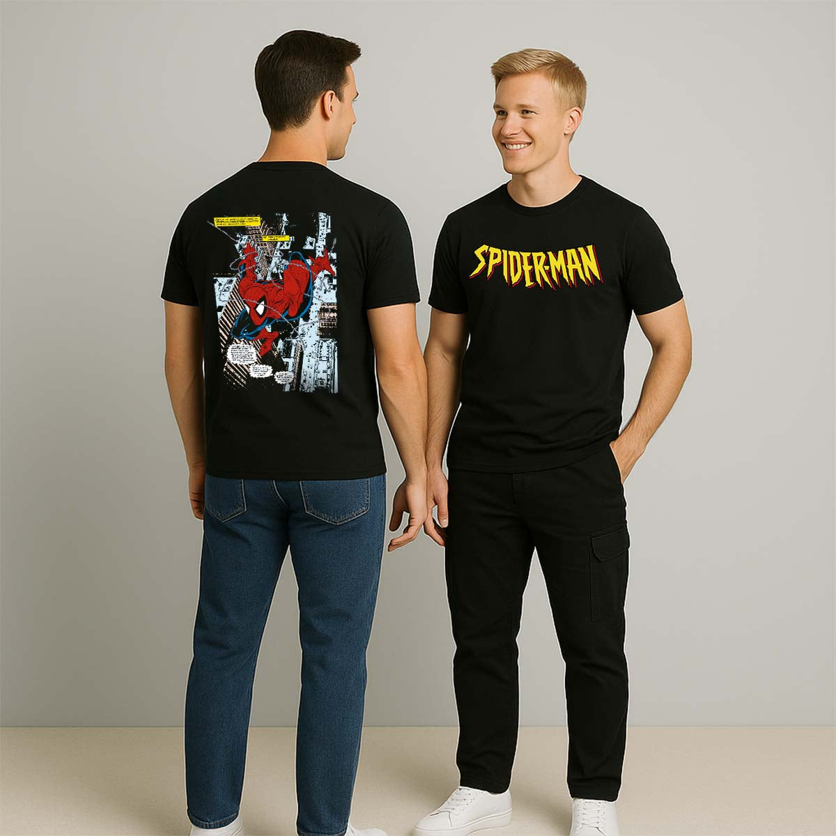 Playera Spider-Man Hombre Mujer Negro Disney Original Protector of NYC - Fan Army