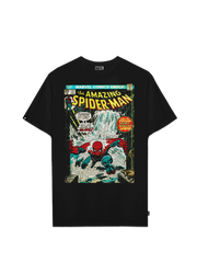 Playera Spider-Man Hombre Mujer Negro Disney MARVEL Original Comic
