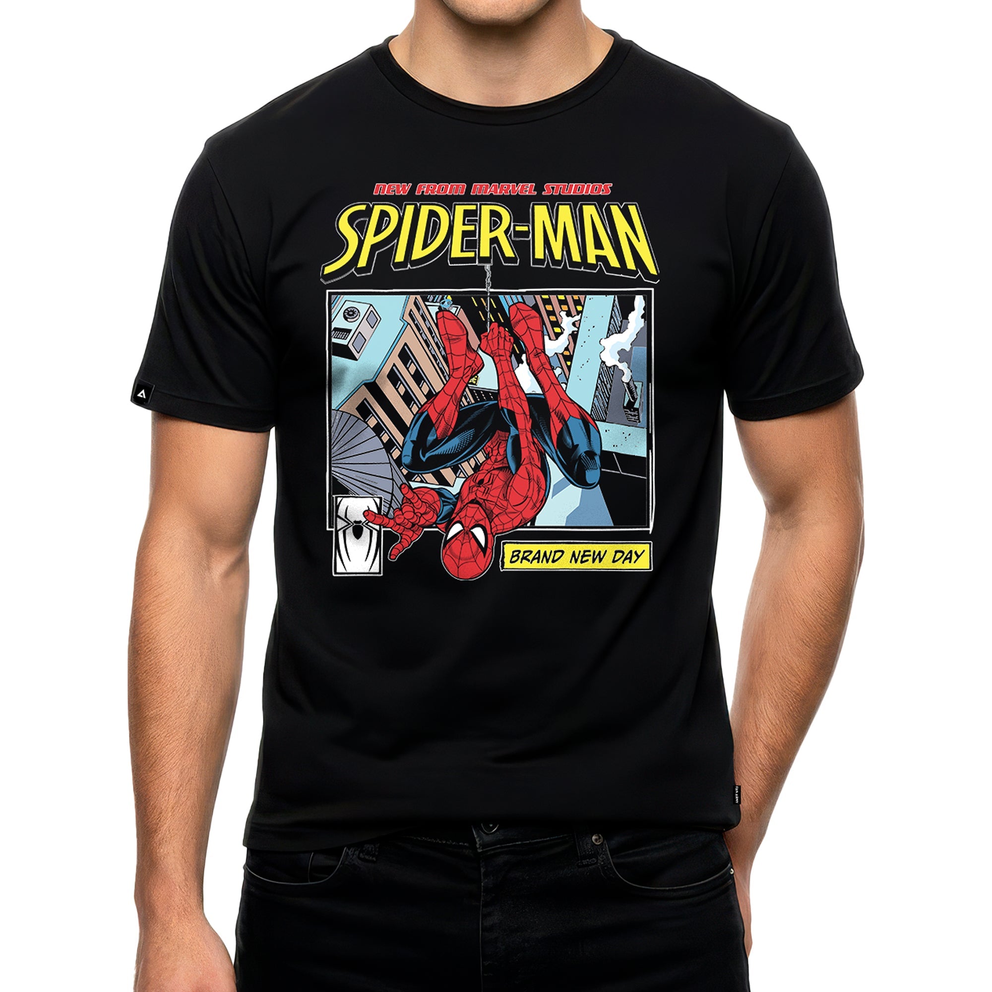 Playera Spider-Man Hombre Mujer Negro Disney MARVEL Original New From Marvel Studios - Fan Army