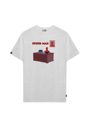 Playera Spider-Man Hombre Mujer Gris Disney MARVEL Original Office