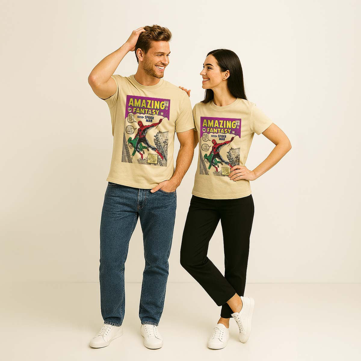 Playera Spider-Man Hombre Mujer Arena Disney Original Amazing Fantasy #15 - Fan Army