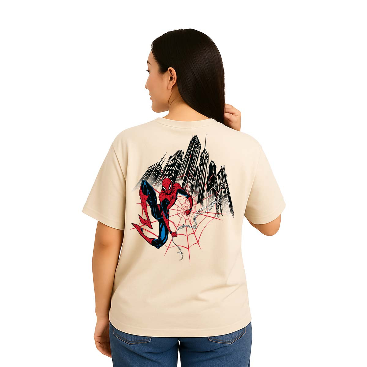 Playera Spider-Man Hombre Mujer Arena Disney Original Web Head - Fan Army